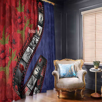 Personalised ANZAC Spirit 1915-2026 Filmstrip Tribute Window Curtain Lest We Forget 25 April LT9 - Polynesian Pride