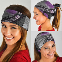 Personalised Remembering ANZAC Lest We Forget Neck Gaiter Vintage Film Frame Memorial Purple Poppy LT9 - Polynesian Pride
