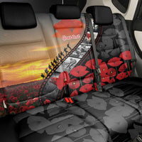 Personalised Remembering ANZAC Lest We Forget Back Car Seat Cover Vintage Film Frame Memorial Red Poppy