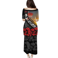 Personalised Remembering ANZAC Lest We Forget Puletasi Vintage Film Frame Memorial Red Poppy
