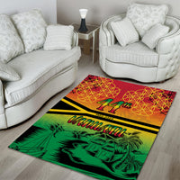 Hapi 44th Indipendens Dei Vanuatu Area Rug Yumi 1980 with Vanuatuan Beach Landscape LT9 - Polynesian Pride