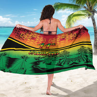 Hapi 44th Indipendens Dei Vanuatu Sarong Yumi 1980 with Vanuatuan Beach Landscape