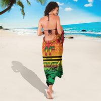 Hapi 44th Indipendens Dei Vanuatu Sarong Yumi 1980 with Vanuatuan Beach Landscape