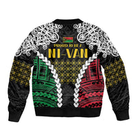 Halo Vanuatu Pride Bomber Jacket Vanuatuan Sand Drawing Pattern