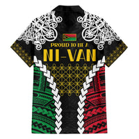 Halo Vanuatu Pride Family Matching Off The Shoulder Long Sleeve Dress and Hawaiian Shirt Vanuatuan Sand Drawing Pattern LT9 - Polynesian Pride