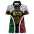 Halo Vanuatu Pride Women Polo Shirt Vanuatuan Sand Drawing Pattern