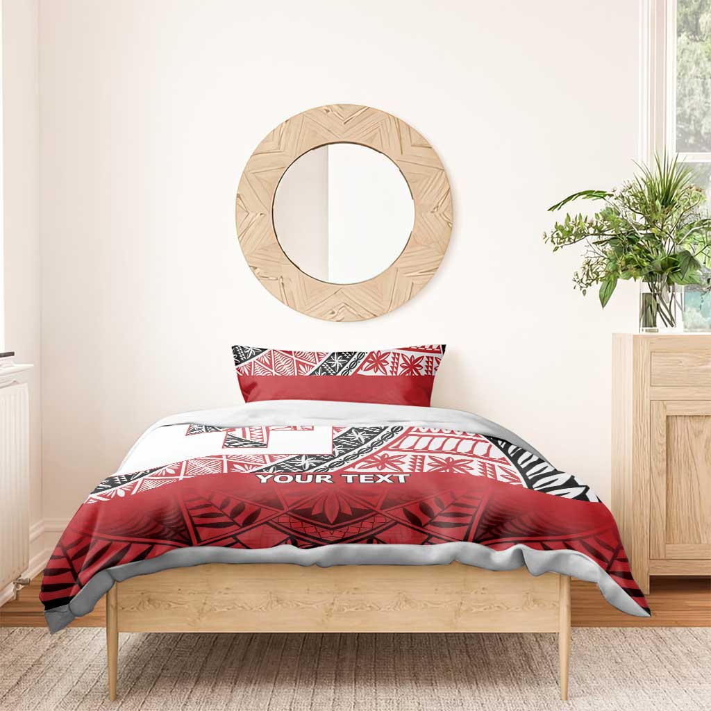 Malo e lelei Tonga Bedding Set Ngatu Tokelau Feletoa Fata Traditional Polynesian Pattern