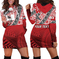 Malo e lelei Tonga Hoodie Dress Ngatu Tokelau Feletoa Fata Traditional Polynesian Pattern LT9 - Polynesian Pride