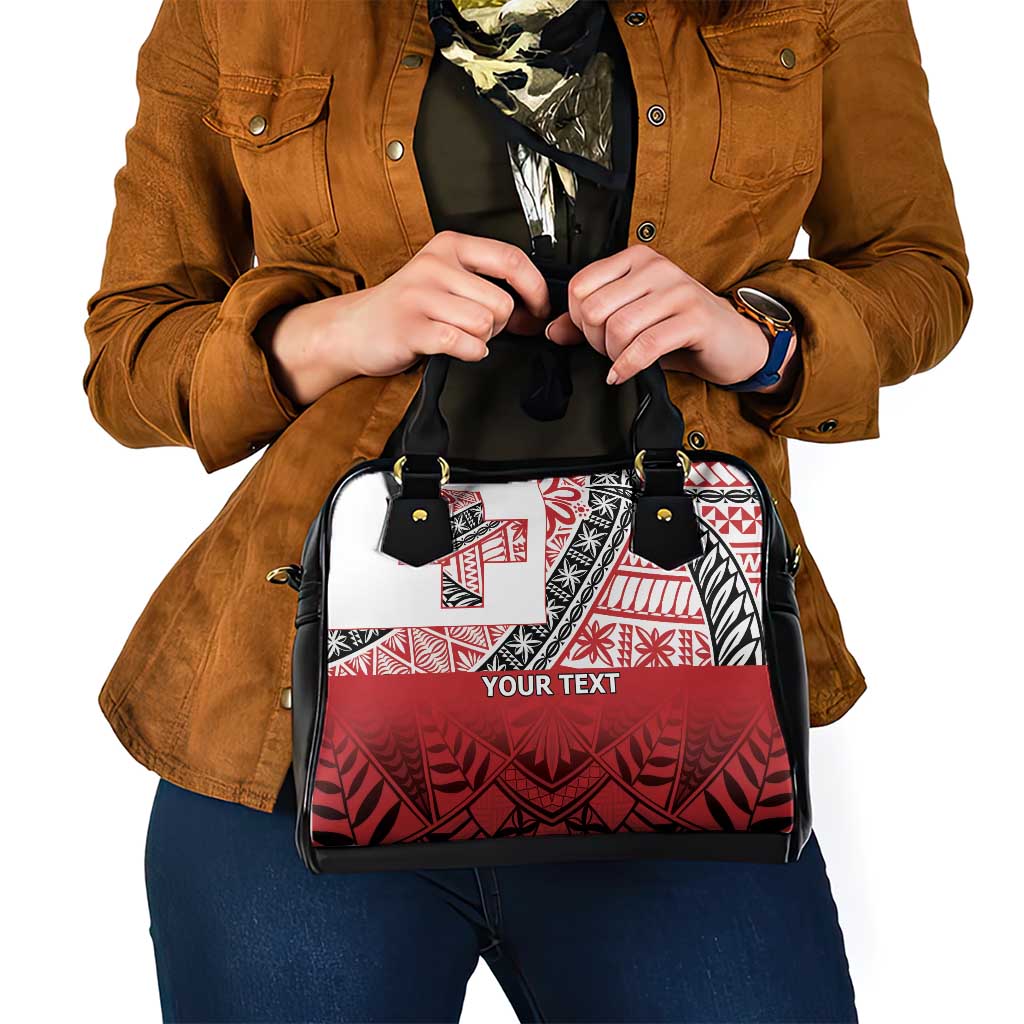 Malo e lelei Tonga Shoulder Handbag Ngatu Tokelau Feletoa Fata Traditional Polynesian Pattern