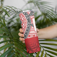 Malo e lelei Tonga Skinny Tumbler Ngatu Tokelau Feletoa Fata Traditional Polynesian Pattern LT9 - Polynesian Pride