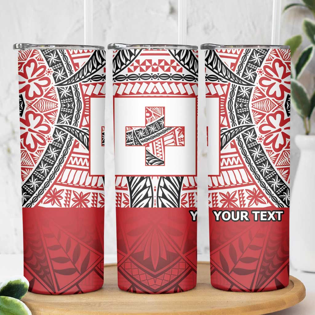 Malo e lelei Tonga Skinny Tumbler Ngatu Tokelau Feletoa Fata Traditional Polynesian Pattern LT9 - Polynesian Pride