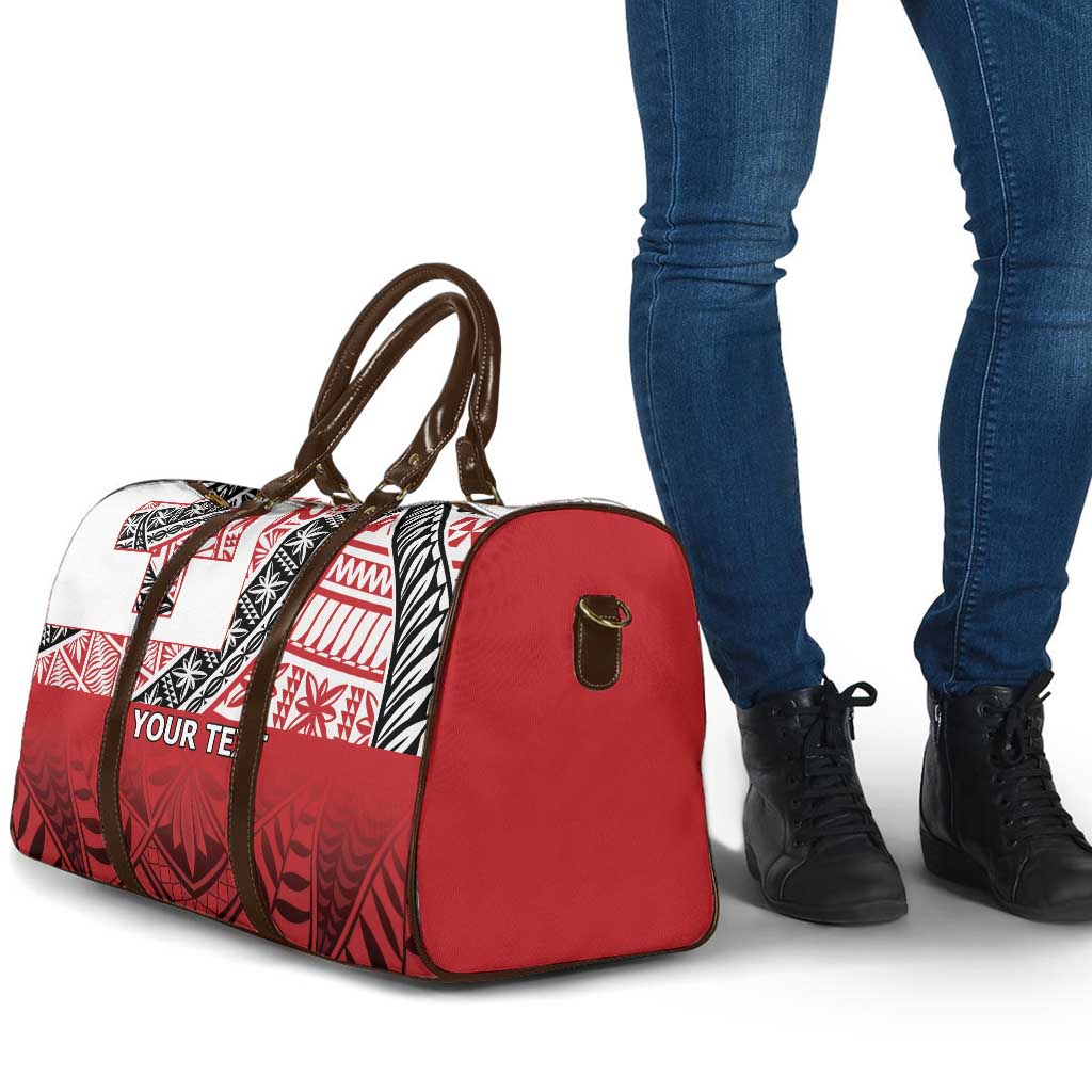 Malo e lelei Tonga Travel Bag Ngatu Tokelau Feletoa Fata Traditional Polynesian Pattern - Polynesian Pride