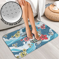 Hawaii Santa Skeleton Surfing Personalized Bathroom Set Mele Kalikimaka i Iulai! LT9 - Polynesian Pride