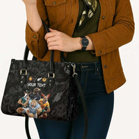 Custom Rugby Southern Hemisphere Leather Bag Argentina AUNZ South Africa Mascot Black - Polynesian Pride