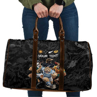 Custom Rugby Southern Hemisphere Travel Bag Argentina AUNZ South Africa Mascot Black LT9 Black - Polynesian Pride