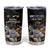 Custom Rugby Southern Hemisphere Tumbler Cup Argentina AUNZ South Africa Mascot Black - Polynesian Pride