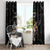Custom Rugby Southern Hemisphere Window Curtain Argentina AUNZ South Africa Mascot Black - Polynesian Pride