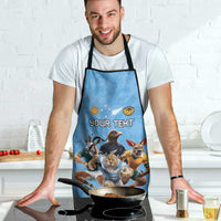 Custom Rugby Southern Hemisphere Apron Argentina AUNZ South Africa Mascot Blue - Polynesian Pride