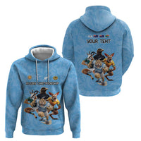 Custom Rugby Southern Hemisphere Hoodie Argentina AUNZ South Africa Mascot Blue LT9 - Polynesian Pride