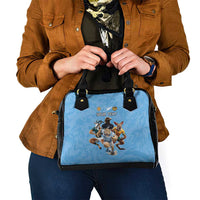 Custom Rugby Southern Hemisphere Shoulder Handbag Argentina AUNZ South Africa Mascot Blue - Polynesian Pride