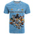 Custom Rugby Southern Hemisphere T Shirt Argentina AUNZ South Africa Mascot Blue - Polynesian Pride