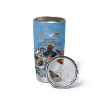 Custom Rugby Southern Hemisphere Tumbler Cup Argentina AUNZ South Africa Mascot Blue LT9 - Polynesian Pride