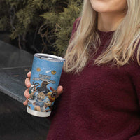 Custom Rugby Southern Hemisphere Tumbler Cup Argentina AUNZ South Africa Mascot Blue LT9 - Polynesian Pride