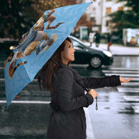 Custom Rugby Southern Hemisphere Umbrella Argentina AUNZ South Africa Mascot Blue - Polynesian Pride