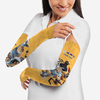 Custom Rugby Southern Hemisphere Arm Sleeves Argentina AUNZ South Africa Mascot Gold LT9 - Polynesian Pride