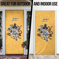Custom Rugby Southern Hemisphere Door Cover Argentina AUNZ South Africa Mascot Gold LT9 - Polynesian Pride