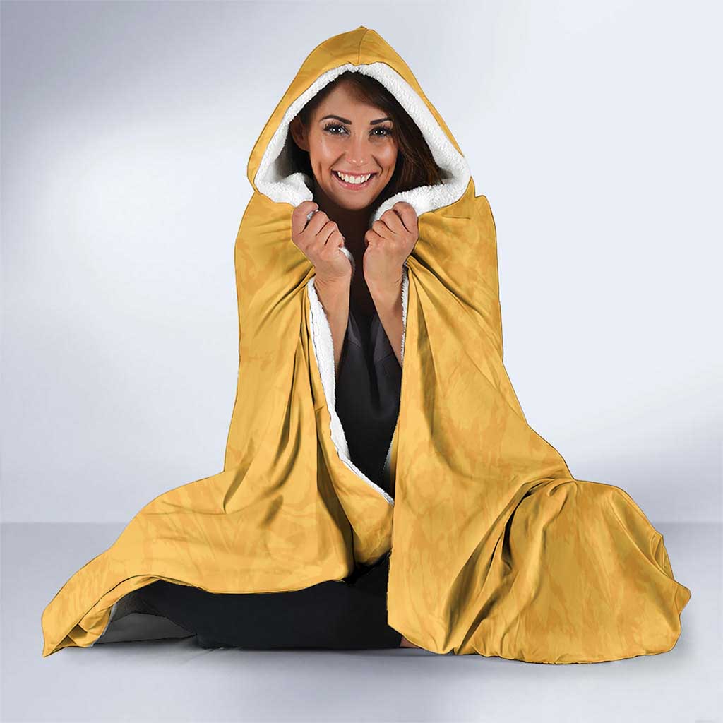 Custom Rugby Southern Hemisphere Hooded Blanket Argentina AUNZ South Africa Mascot Gold LT9 - Polynesian Pride