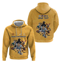 Custom Rugby Southern Hemisphere Hoodie Argentina AUNZ South Africa Mascot Gold LT9 - Polynesian Pride