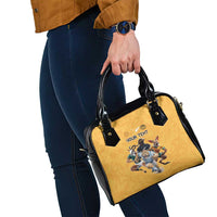 Custom Rugby Southern Hemisphere Shoulder Handbag Argentina AUNZ South Africa Mascot Gold - Polynesian Pride