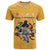 Custom Rugby Southern Hemisphere T Shirt Argentina AUNZ South Africa Mascot Gold - Polynesian Pride
