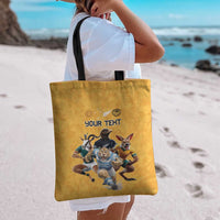 Custom Rugby Southern Hemisphere Tote Bag Argentina AUNZ South Africa Mascot Gold LT9 - Polynesian Pride