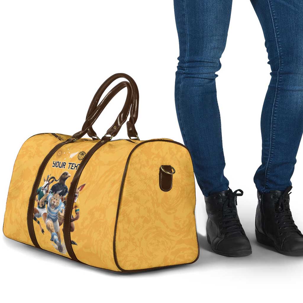 Custom Rugby Southern Hemisphere Travel Bag Argentina AUNZ South Africa Mascot Gold LT9 - Polynesian Pride