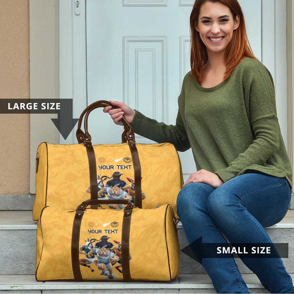 Custom Rugby Southern Hemisphere Travel Bag Argentina AUNZ South Africa Mascot Gold LT9 - Polynesian Pride