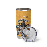Custom Rugby Southern Hemisphere Tumbler Cup Argentina AUNZ South Africa Mascot Gold LT9 - Polynesian Pride