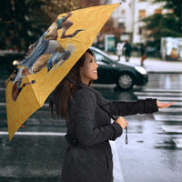 Custom Rugby Southern Hemisphere Umbrella Argentina AUNZ South Africa Mascot Gold - Polynesian Pride