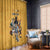 Custom Rugby Southern Hemisphere Window Curtain Argentina AUNZ South Africa Mascot Gold - Polynesian Pride