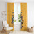 Custom Rugby Southern Hemisphere Window Curtain Argentina AUNZ South Africa Mascot Gold - Polynesian Pride