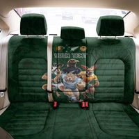 Custom Rugby Southern Hemisphere Back Car Seat Cover Argentina AUNZ South Africa Mascot Green LT9 - Polynesian Pride