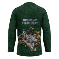 Custom Rugby Southern Hemisphere Hockey Jersey Argentina AUNZ South Africa Mascot Green LT9 - Polynesian Pride