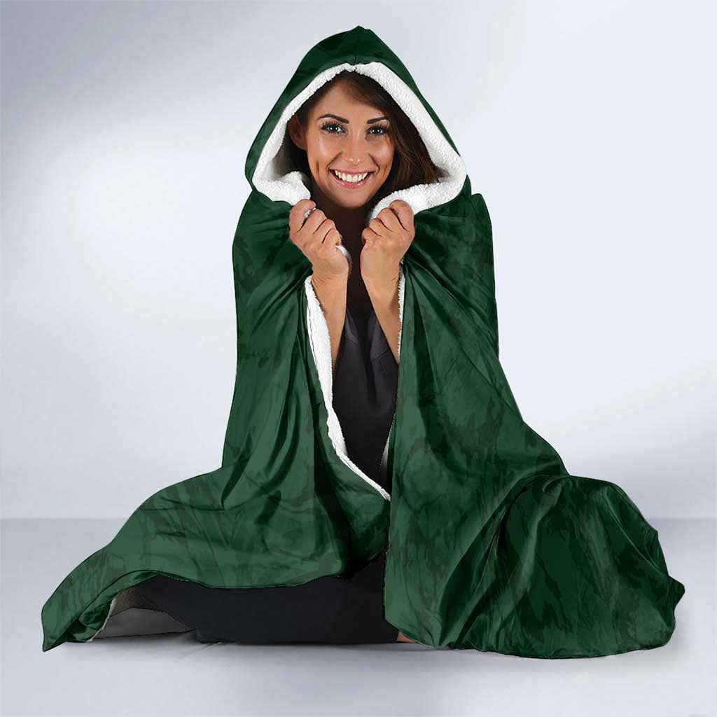 Custom Rugby Southern Hemisphere Hooded Blanket Argentina AUNZ South Africa Mascot Green LT9 - Polynesian Pride