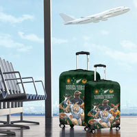 Custom Rugby Southern Hemisphere Luggage Cover Argentina AUNZ South Africa Mascot Green LT9 - Polynesian Pride