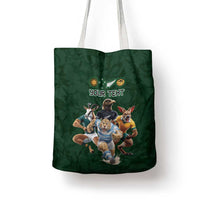 Custom Rugby Southern Hemisphere Tote Bag Argentina AUNZ South Africa Mascot Green LT9 - Polynesian Pride