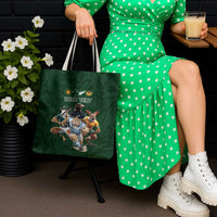 Custom Rugby Southern Hemisphere Tote Bag Argentina AUNZ South Africa Mascot Green LT9 - Polynesian Pride