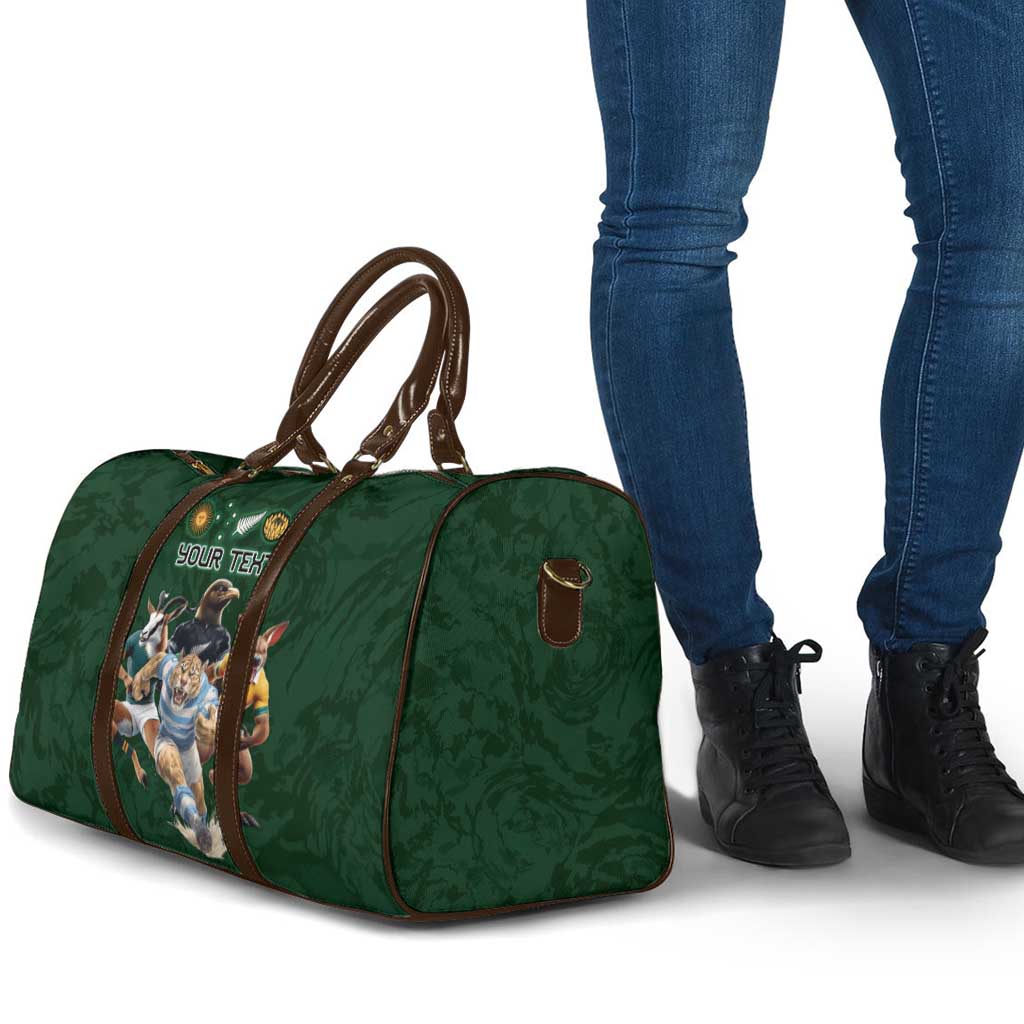 Custom Rugby Southern Hemisphere Travel Bag Argentina AUNZ South Africa Mascot Green LT9 - Polynesian Pride