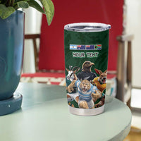 Custom Rugby Southern Hemisphere Tumbler Cup Argentina AUNZ South Africa Mascot Green LT9 - Polynesian Pride