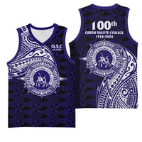 Tonga Queen Salote College 100th Years Basketball Jersey Est 1926 Tongan Ngatu Tapa LT9 - Polynesian Pride